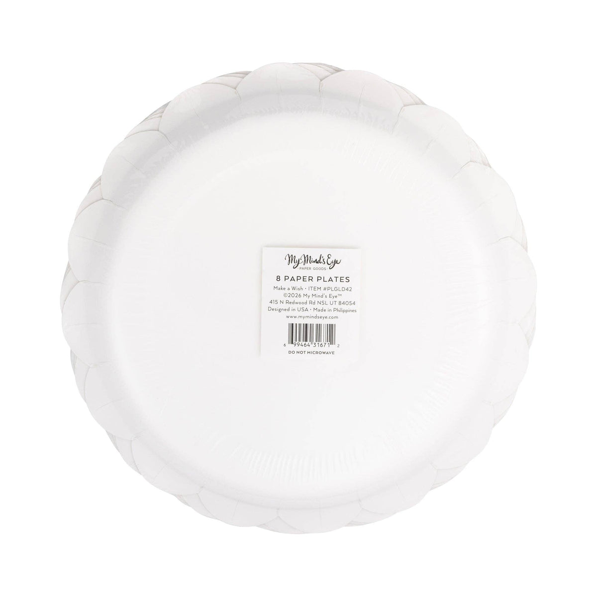 PLGLD42 - Make a Wish Cake 9" Plate