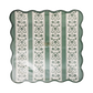 YUL1341 - Green Floral Stripe 9" Paper Dinner Plates