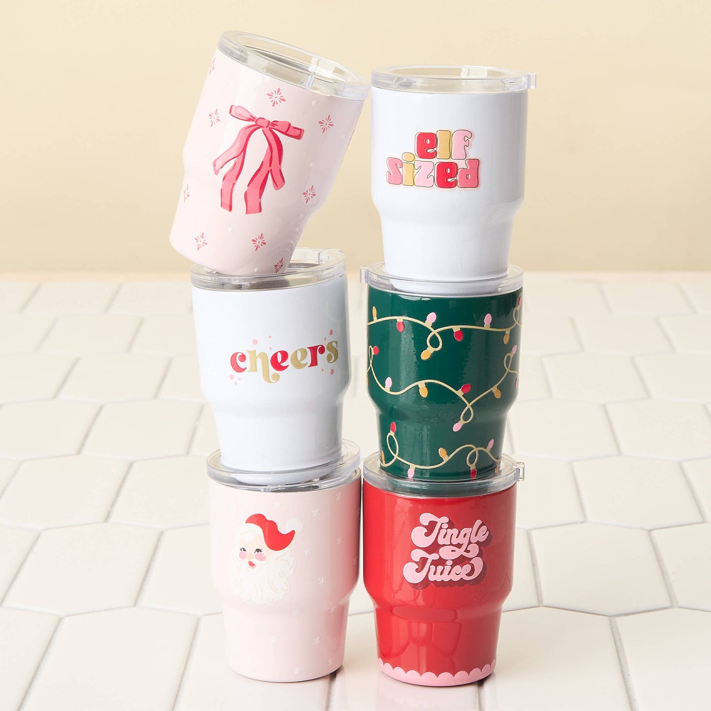 2 oz Tiny Tumbler-Red Bow