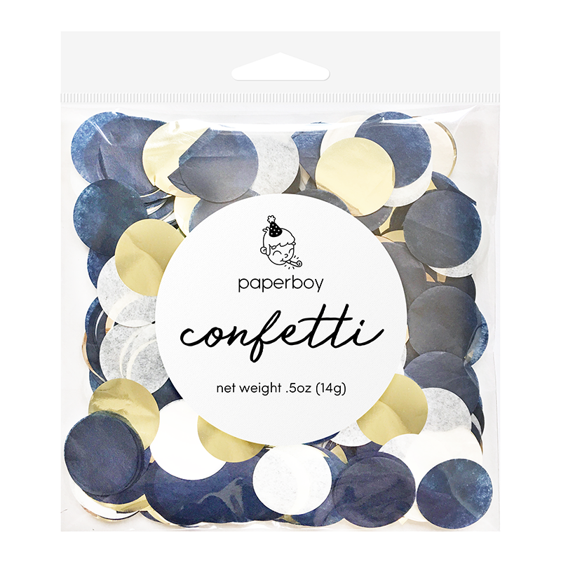 Confetti - Navy & Gold: 0.5oz