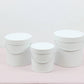 Simple Solid Color Round Hat Flower Box with Lid: Pink / Small