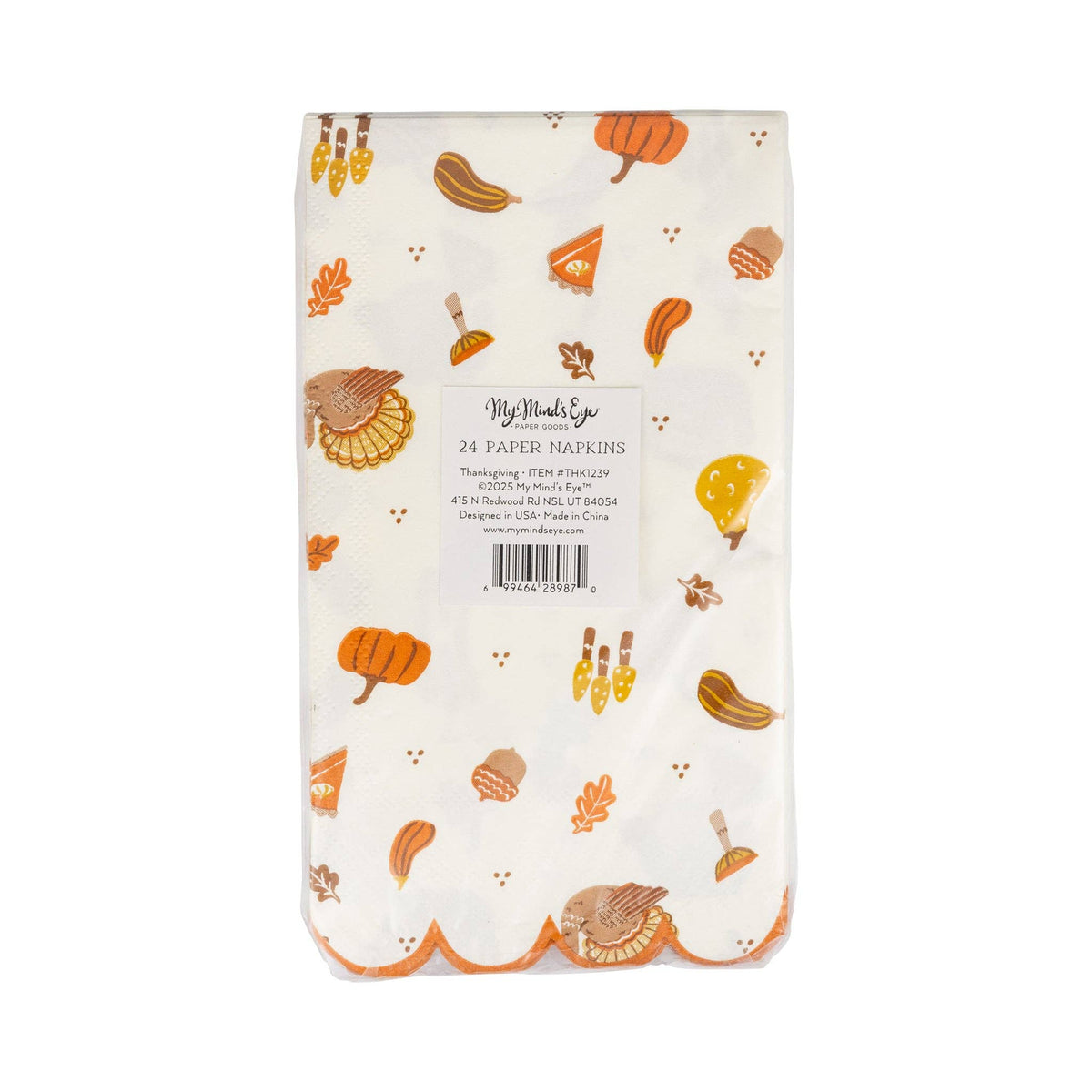 THK1239 - Thanksgiving Icons Dinner Napkin