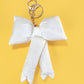 TRENDING PUFFY BOW RIBBON BAG CHARM KEYCHAIN | 40KC109: Pink