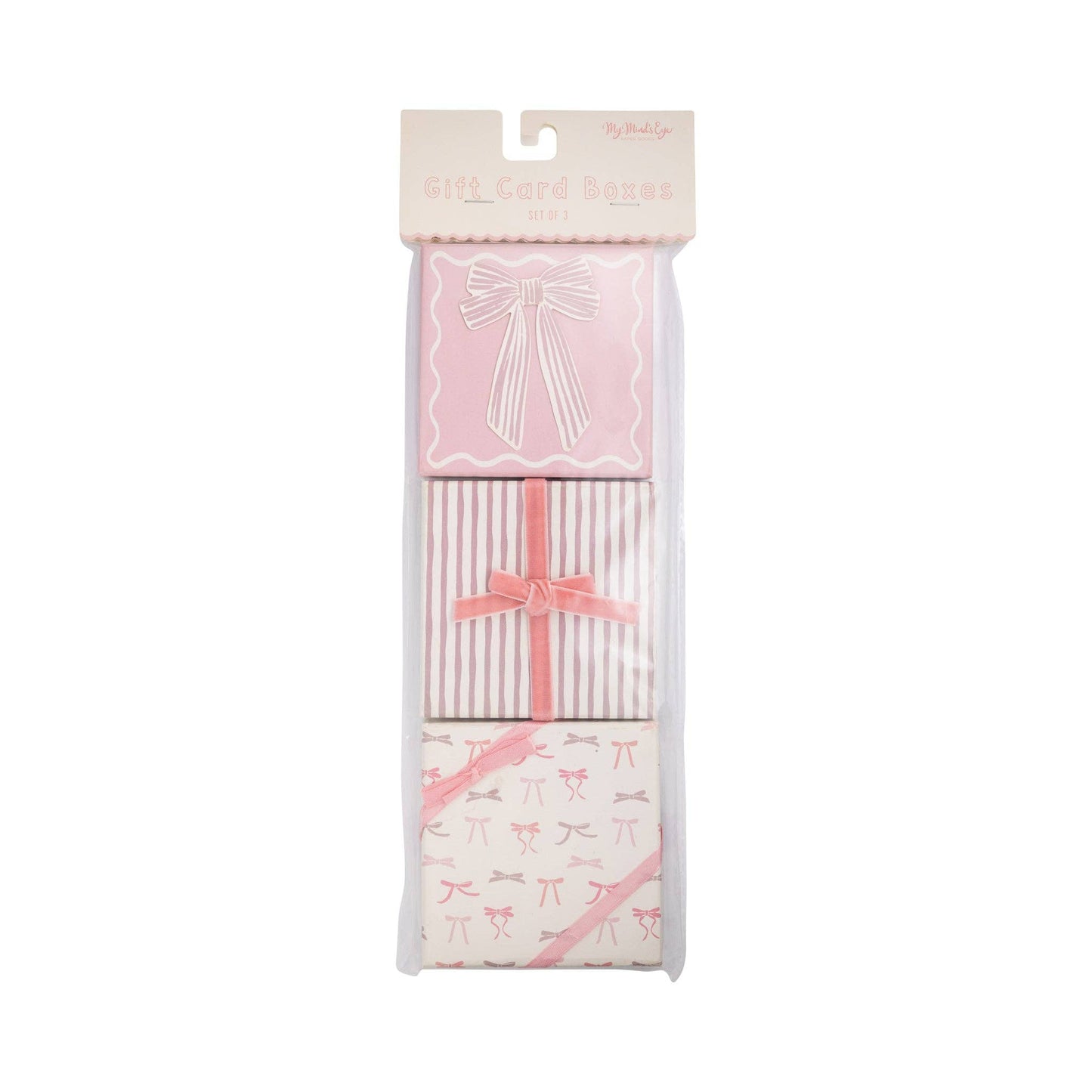 PLGC116 - Pink Bows Gift Card Boxes