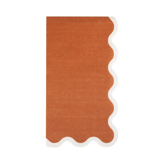 WDT1338 - Rust Ric Rac Dinner Paper Napkins