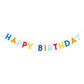 PLBDY02A - Bright Happy Birthday Felt Banner