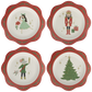 NUT1143 - Nutcracker Bamboo 9" Plate Set