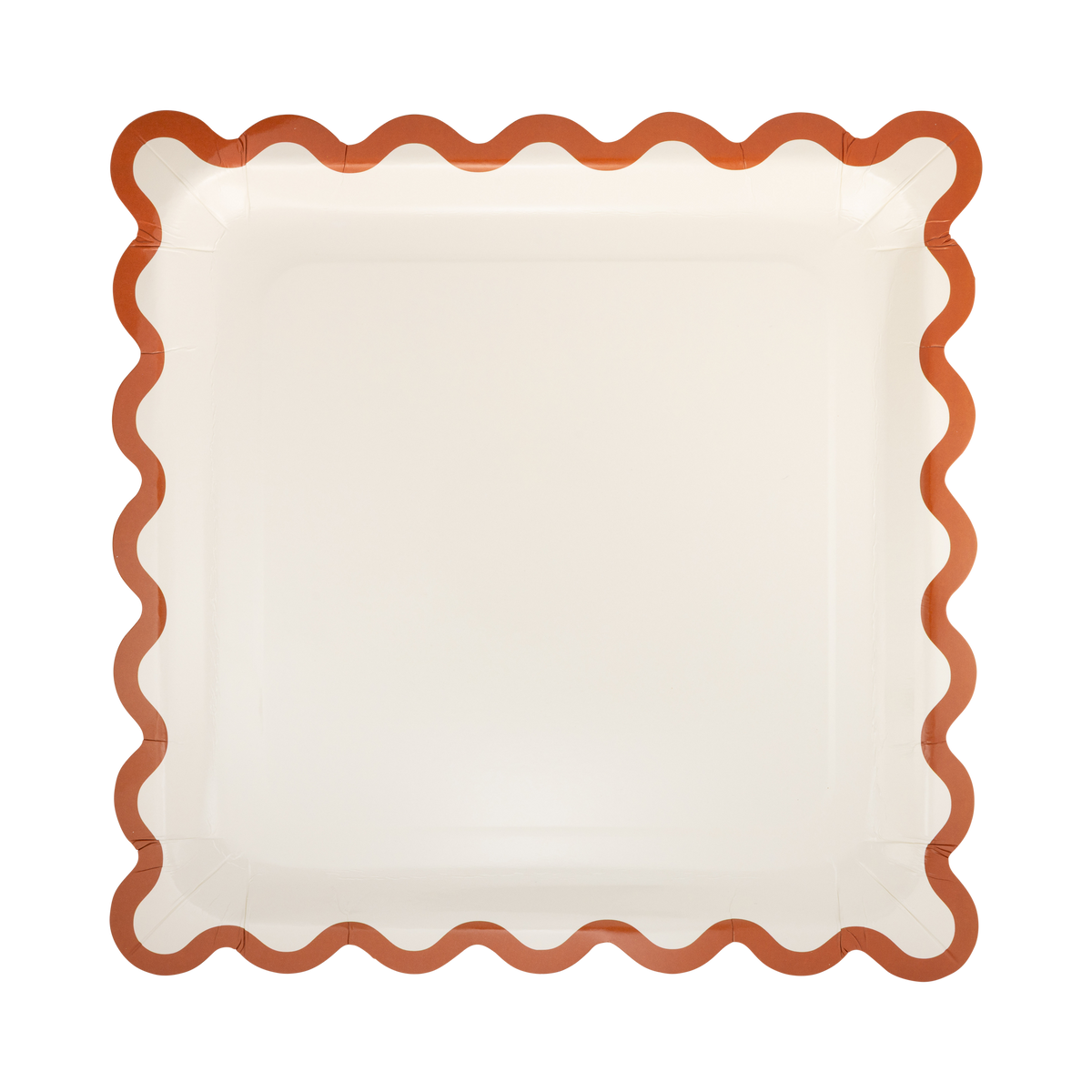 WDT1343 - Rust Ric Rac Paper Plates