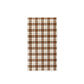 Brown Plaid Paper Dinner Napkin