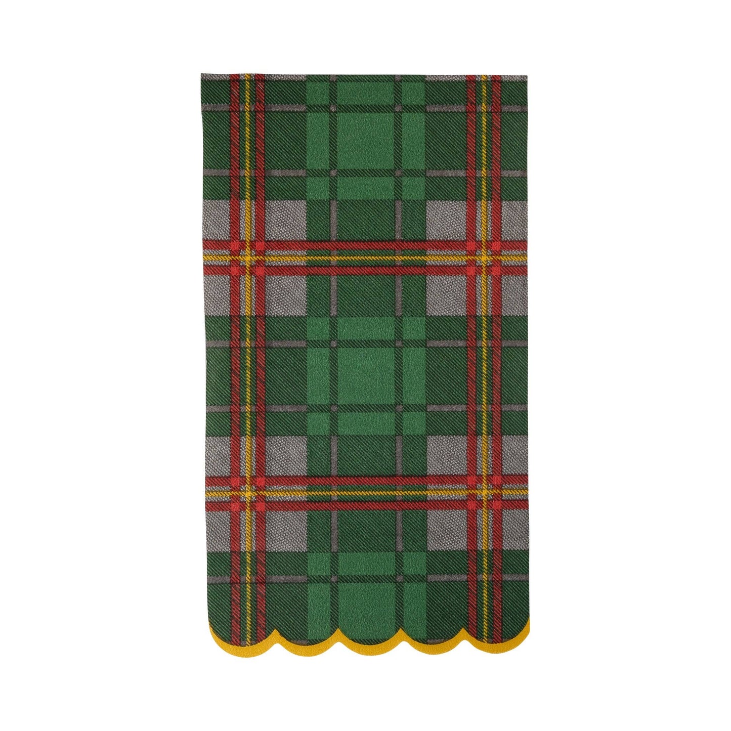 PLD1239 - Green Christmas Plaid Dinner Napkin