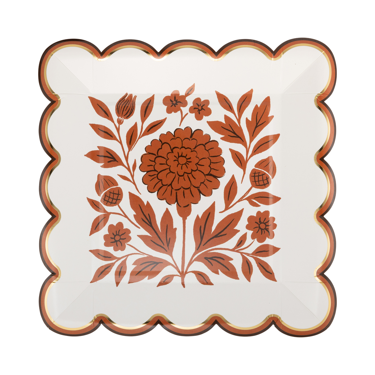 FAL1340 - Fall Marigold 8" Plate