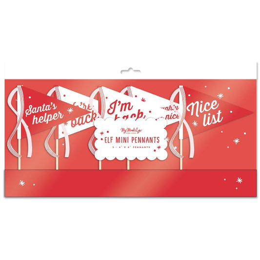 ELF1014 - Elf Mini Felt Pennant Flags