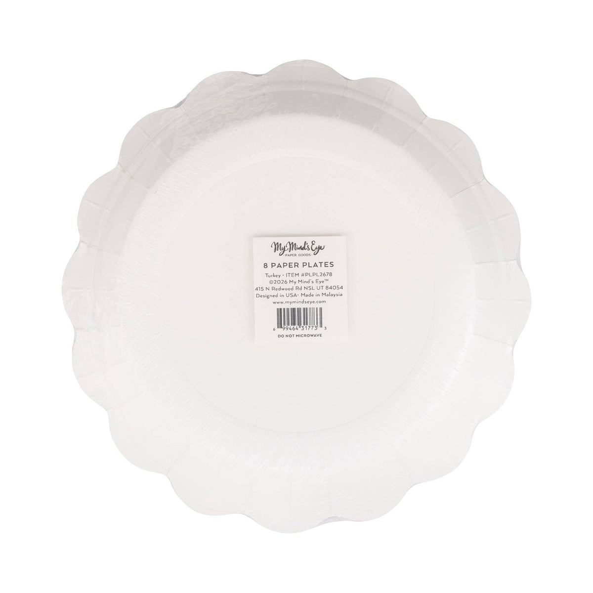 PLPL2678 - Turkey 9" Paper Plate (8ct)