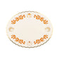 PLPP170 - Pumpkin Gold Scalloped Fall 17" Paper Serving Platters 6ct