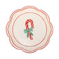 PLPL1586 - Round Candy Cane Paper Plate