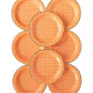 Harvest Orange Gingham Check 11" Plate