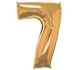34” Number 7 (Gold)