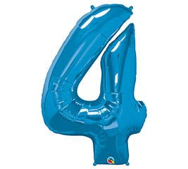 34” Number 4 (Blue)