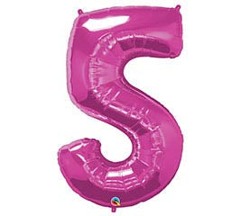 34” Number 5 (Pink)